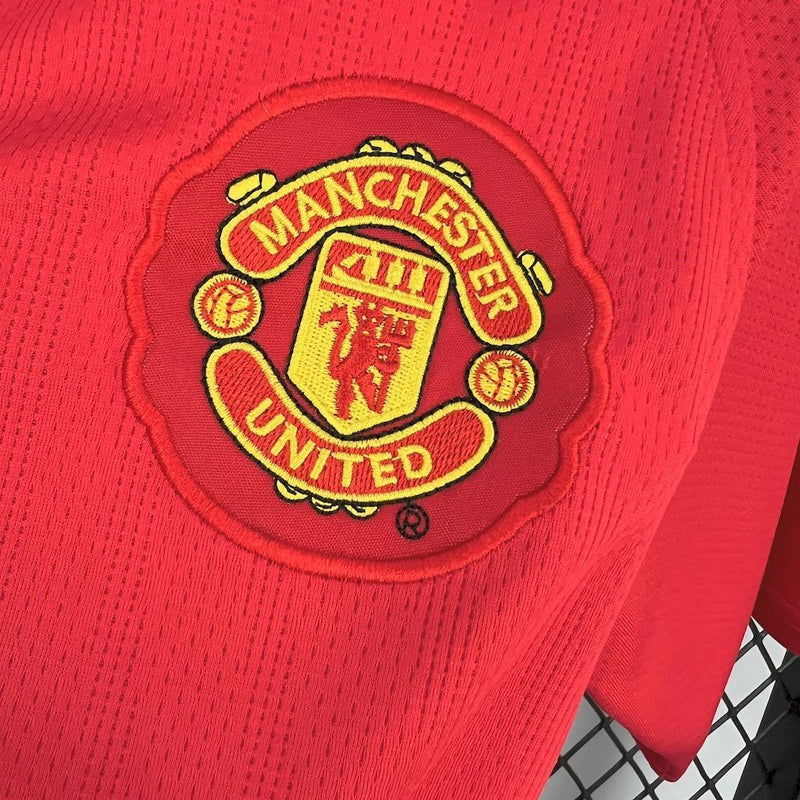 CAMISOLA RETRÔ DO MANCHESTER UNITED 07/08 VERMELHO