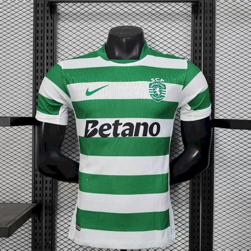 CAMISOLA VERSÃO PLAYER DO SPORTING 25/26 VERDE E BRANCO