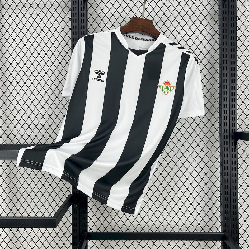 CAMISOLA DO REAL BETIS 25/26 PRETO E BRANCO EDIÇÃO ESPECIAL