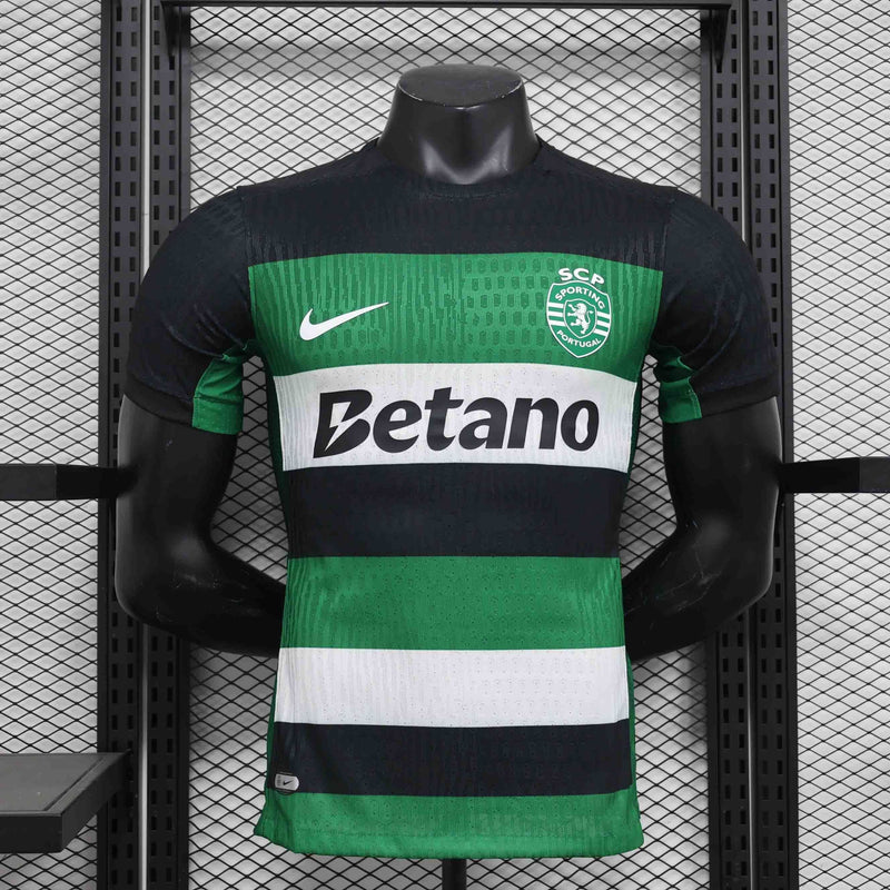CAMISOLA VERSÃO PLAYER DO SPORTING 25/26 VERDE E PRETO