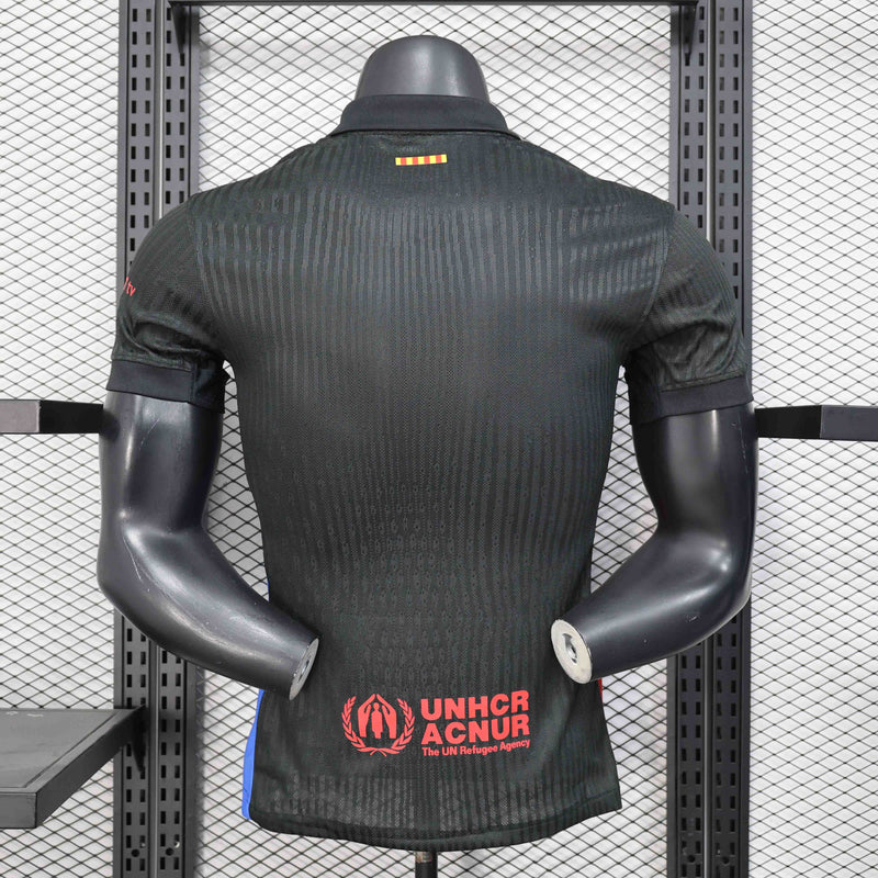 CAMISOLA VERSÃO PLAYER DO BARCELONA 25/26 PRETO