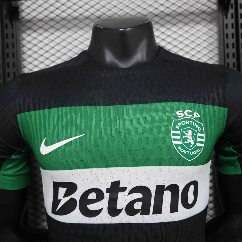 CAMISOLA VERSÃO PLAYER DO SPORTING 25/26 VERDE E PRETO