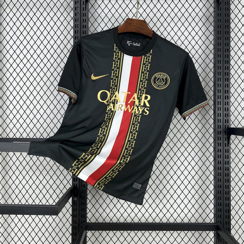 CAMISOLA DO PSG 25/26 PRETO EDIÇÃO ESPECIAL