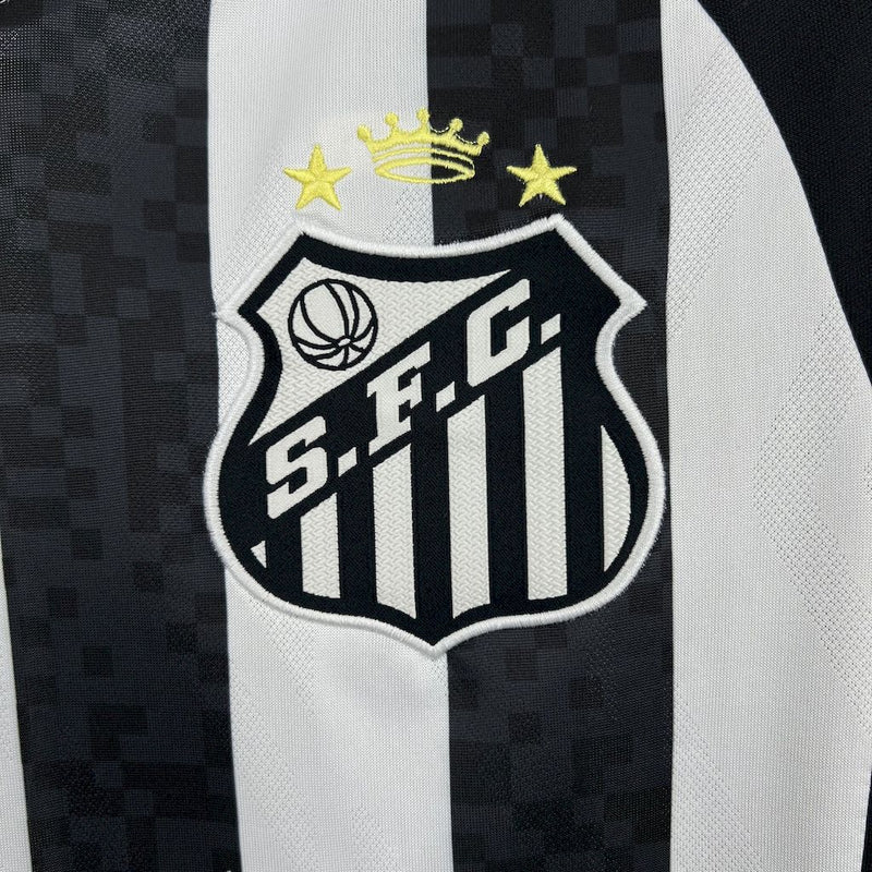 CAMISOLA DO SANTOS 25/26 PRETO E BRANCO