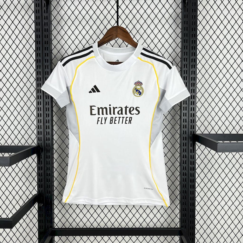 CAMISOLA FEMININA DO REAL MADRID 25/26 BRANCO