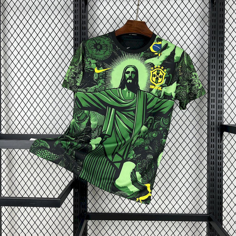 CAMISOLA DA SELEÇÃO DO BRASIL 25/26 VERDE EDIÇÃO ESPECIAL