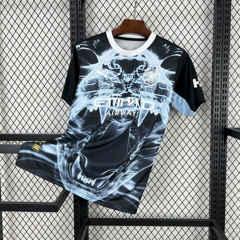 CAMISOLA DO MANCHESTER CITY 25/26 PRETO EDIÇÃO ESPECIAL
