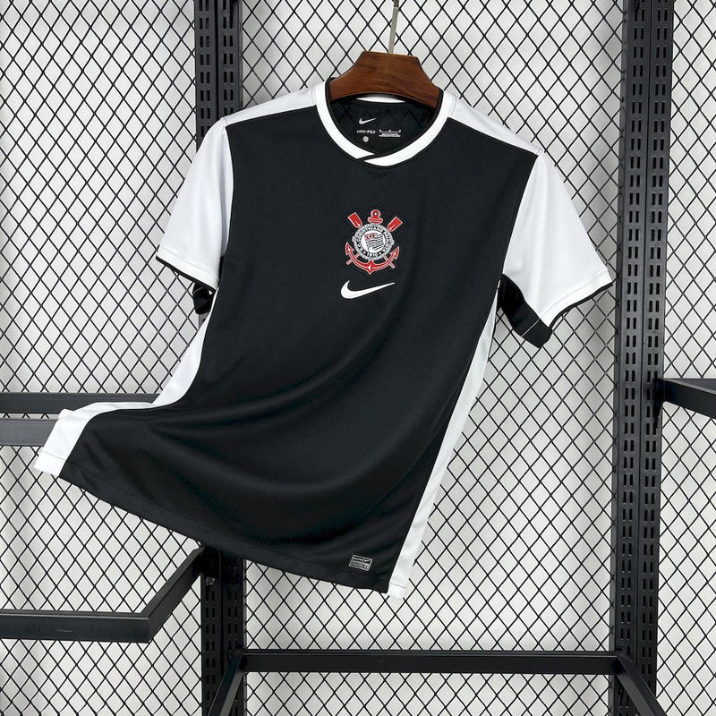 CAMISOLA DO CORINTHIANS 25/26 PRETO E BRANCO