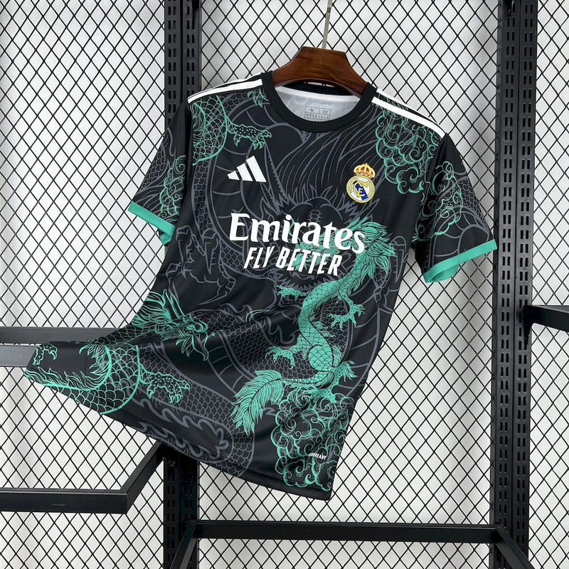 CAMISOLA DO REAL MADRID 25/26 PRETO EDIÇÃO ESPECIAL