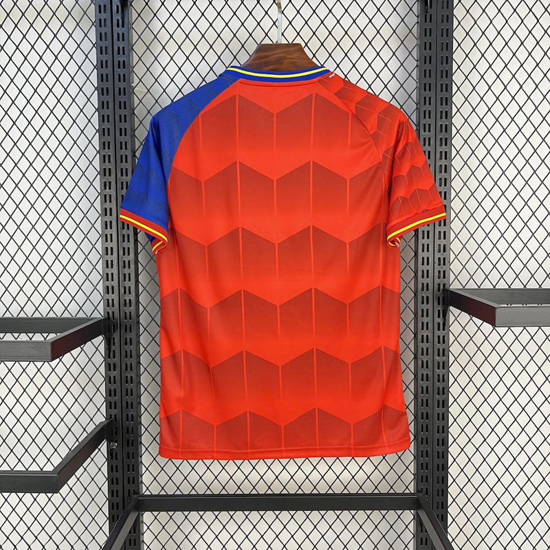 CAMISOLA DA SELEÇÃO DA ESPANHA 25/26 VERMELHO E AZUL