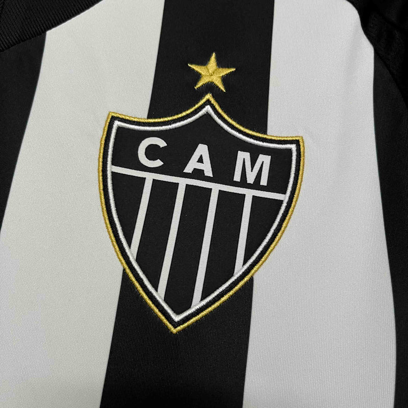 CAMISOLA DO ATLETICO MINEIRO 25/26 BRANCO E PRETO
