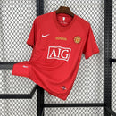 CAMISOLA RETRÔ DO MANCHESTER UNITED 07/08 VERMELHO