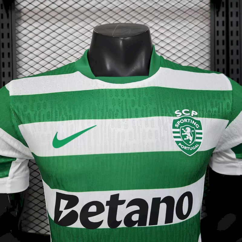 CAMISOLA VERSÃO PLAYER DO SPORTING 25/26 VERDE E BRANCO
