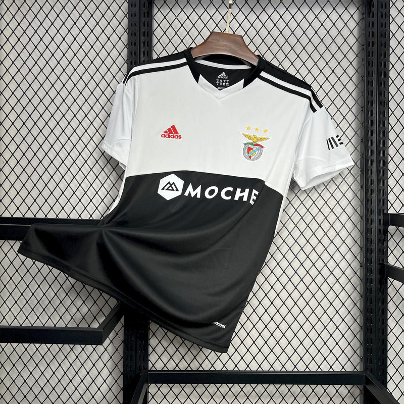 CAMISOLA RETRÔ DO BENFICA 12/13 BRANCO E PRETO