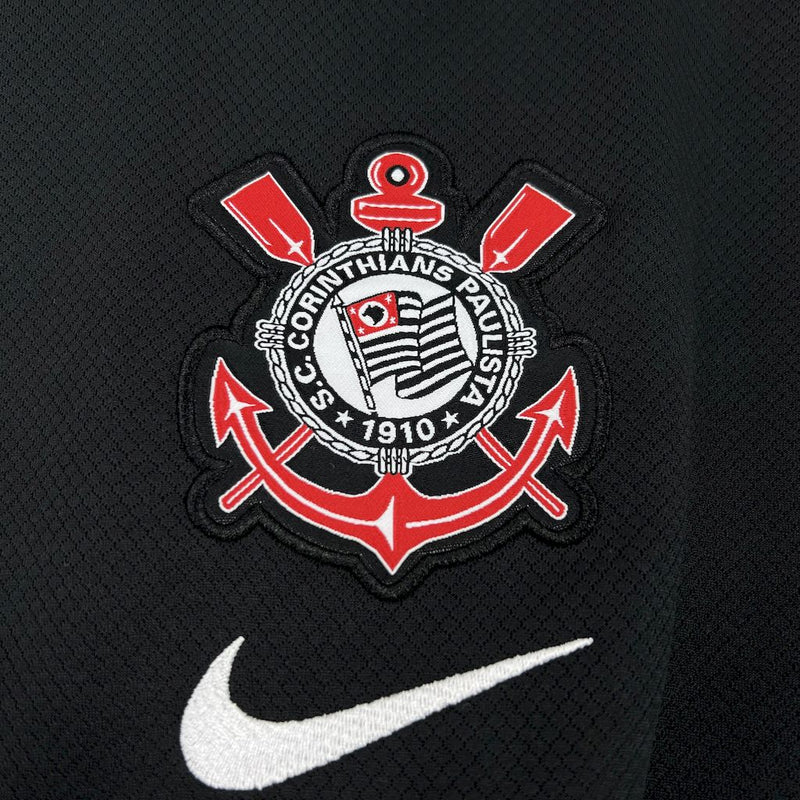 CAMISOLA DO CORINTHIANS 25/26 PRETO E BRANCO