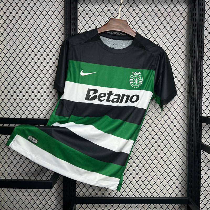 CAMISOLA DO SPORTING 24/25 VERDE E PRETO