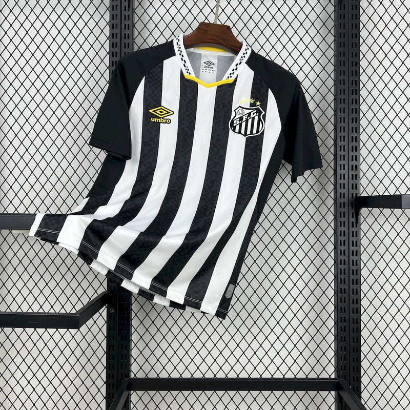 CAMISOLA DO SANTOS 25/26 PRETO E BRANCO
