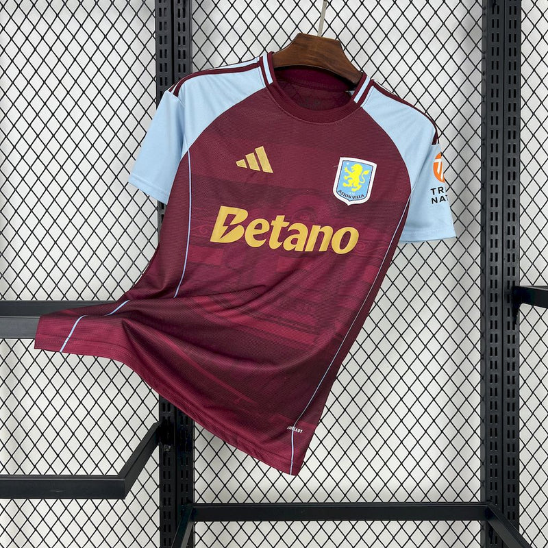 CAMISOLA DO ASTON VILLA 25/26 VERMELHO
